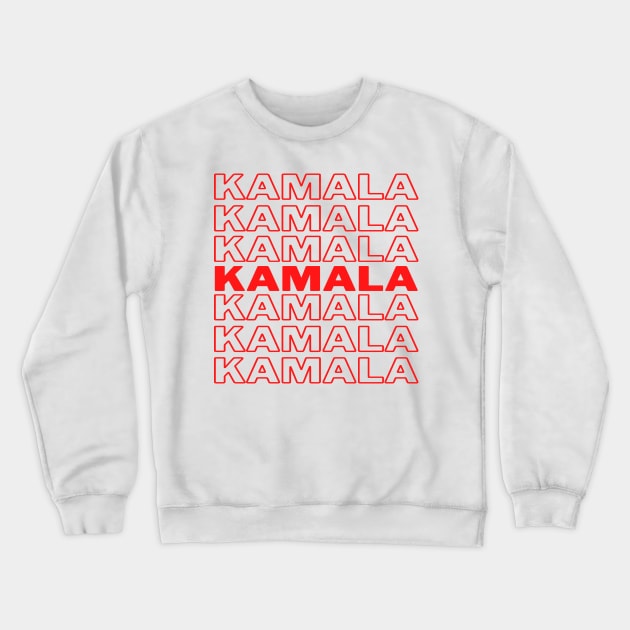 Kamala Harris For President 2020 Support for Kamala Thank You Bag Typography Crewneck Sweatshirt by Shirtz Tonight